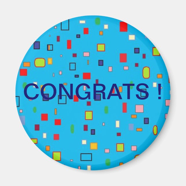 Imán "¡Felicidades!" (Frente)