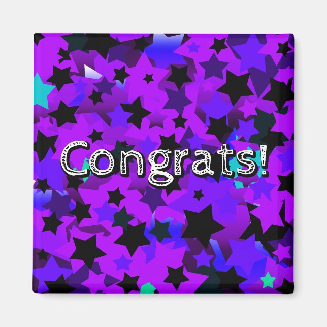 Imán ¡Felicidades! Estrellas de punk (Frente)