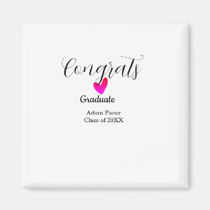 Imán Felicidades graduación nombre promoción de 20XX añ