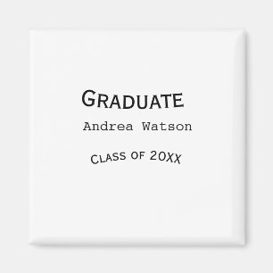 Imán Felicidades graduado nombre promoción 20XX tipo w