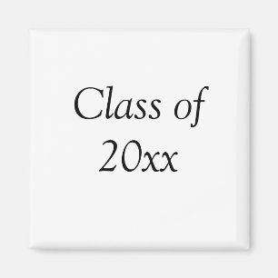 Imán Felicidades por graduación clase de 20xx agregar n