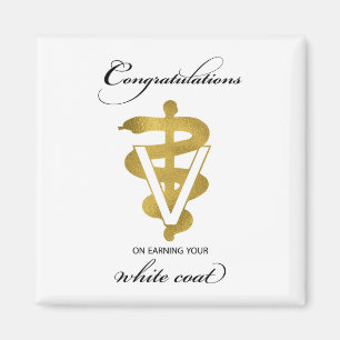 Imán Felicitaciones a la ceremonia veterinaria de la ba