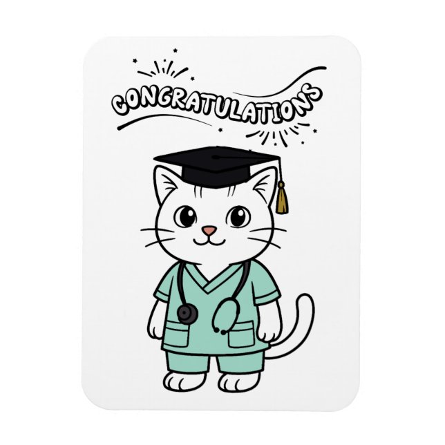 Imán Felicitaciones a los mejores veterinarios (Vertical)