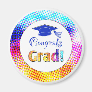 Imán Felicitaciones Colores Grad, Diversión