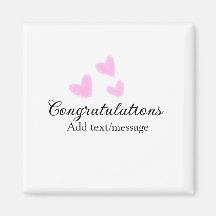 Felicitaciones de graduación corazón rosa acuarela