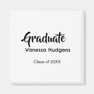 Imán Felicitaciones de graduación nombre fecha año clas
