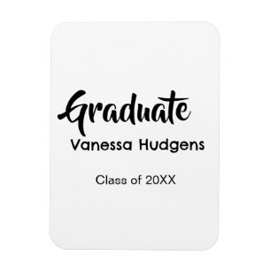 Imán Felicitaciones de graduación nombre fecha año clas