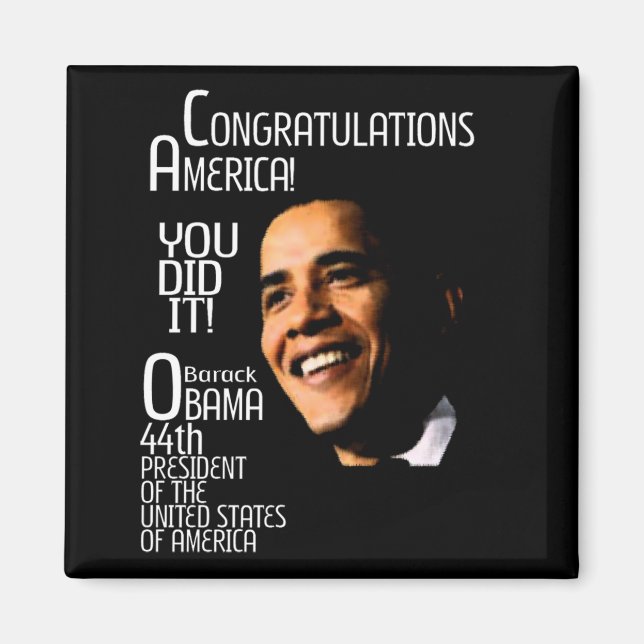 IMÁN FELICITACIONES ESTADOS UNIDOS (Frente)