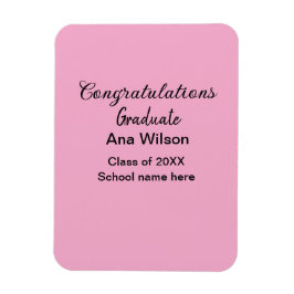 Imán felicitaciones grado añadir nombre clase año escol