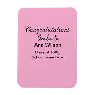 Imán felicitaciones grado añadir nombre clase año escol