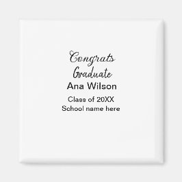 Imán felicitaciones grado añadir nombre clase año escol