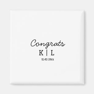 Imán Felicitaciones mínimas simples agregar letras mono