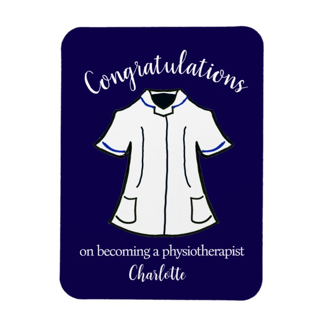 Imán Felicitaciones por ser fisioterapeuta (Vertical)