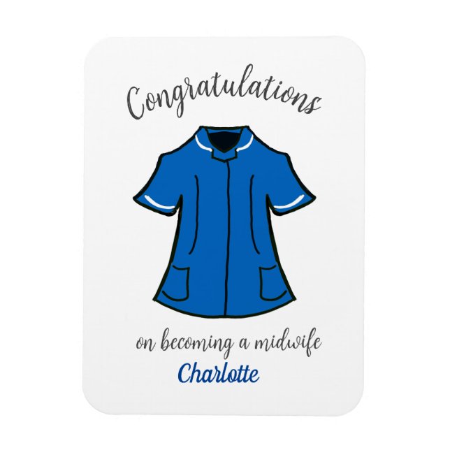 Imán Felicitaciones por ser partera (Vertical)