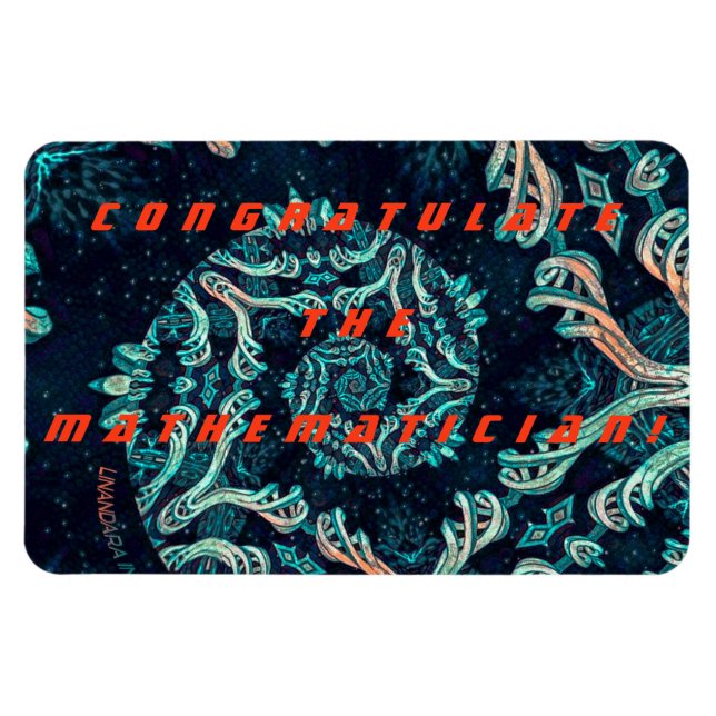 Imán ¡Felicito Al Matemático! (Horizontal)