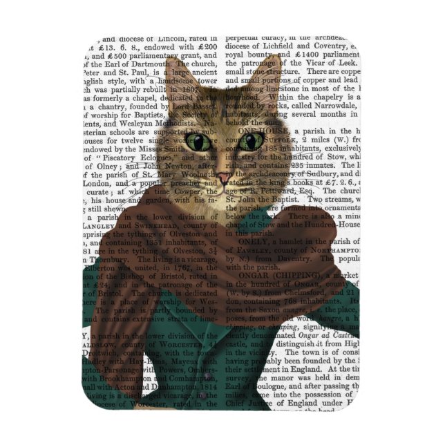 Imán Feline Fashionista (Vertical)