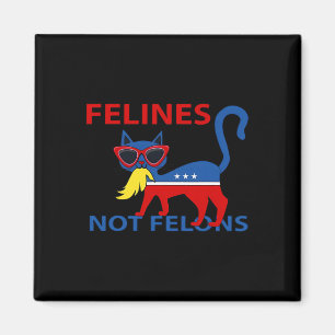 Imán Felines No Felinos Graciosos Gatos De Kamala Con T