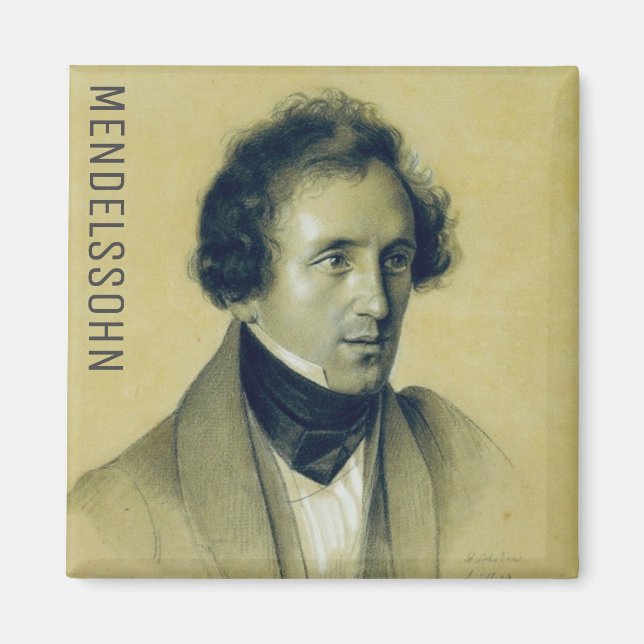 Imán Felix Mendelssohn (1834) Magnet (Frente)