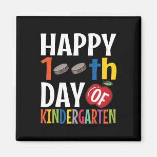Imán Feliz 100° Día de Enseñanza Preescolar