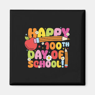 Imán Feliz 100° Día De Los Niños Maestros 100 Días De