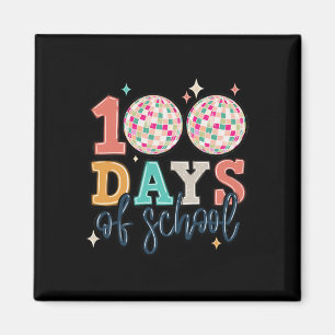 Imán Feliz 100° Día del Profesor Groovy Disco Bal