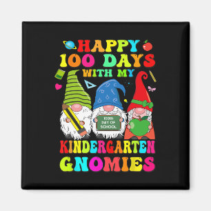 Imán Feliz 100 Días Con Mis Gnomies De Kindergarten Par