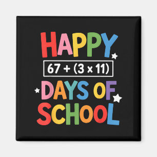 Imán Feliz 100 Días De Colegio Ecuación Matemática Día