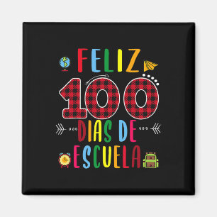 Imán Feliz 100 Dias De La Escuela Tee 100 Días De Escue