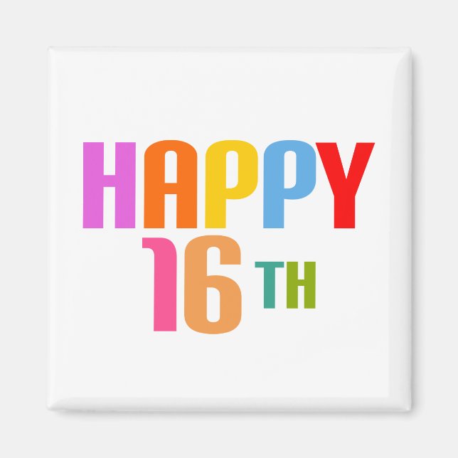 Imán Feliz 16.º (Frente)