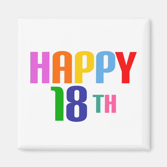 Imán Feliz 18.º (Frente)