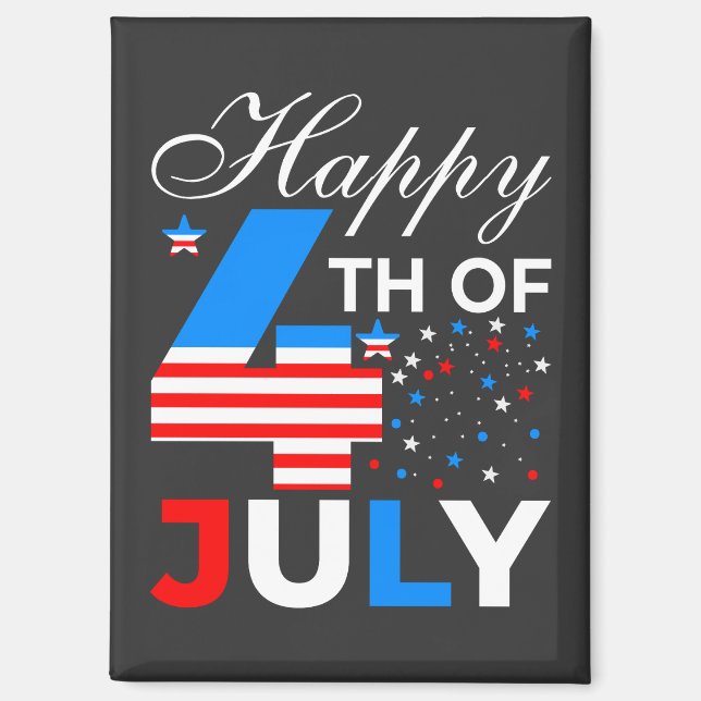 Imán Feliz 4 De Julio-97958 (Anverso)