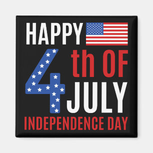 Imán Feliz 4 De Julio Día De La Independencia
