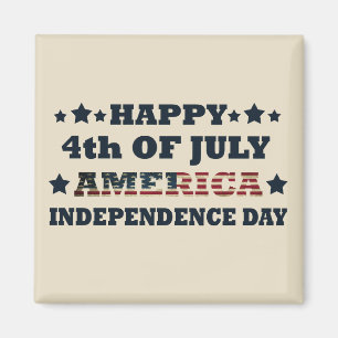 Imán Feliz 4 de julio, Día de la Independencia de Estad