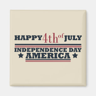 Imán Feliz 4 de julio, Día de la Independencia de Estad