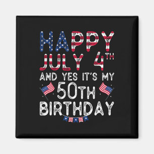 Imán Feliz 4 de julio y sí, es mi cumpleaños 50 desde J