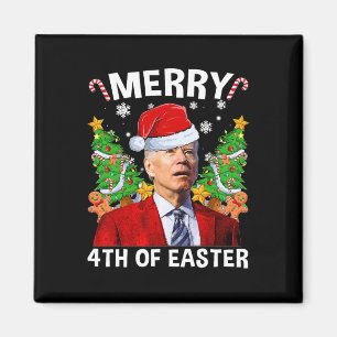 Imán Feliz 4 De Pascua Funny Biden Navidades feos Swe