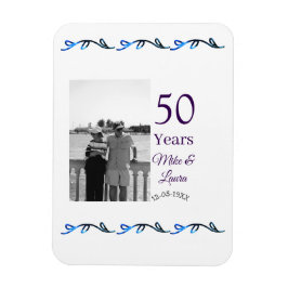 Imán Feliz 50° aniversario agregar pareja fecha de matr