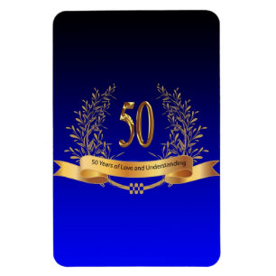 Imán Feliz 50 aniversario BodaMagno fotográfico flexibl