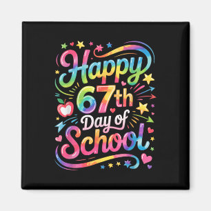 Imán Feliz 67 Días De Escuela Meme100 Día De Escuela Ti
