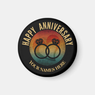 Imán feliz aniversario