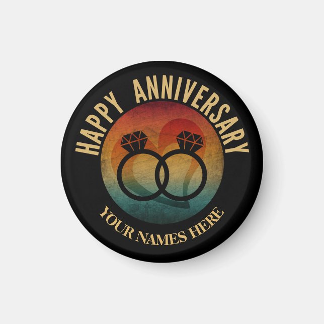 Imán feliz aniversario   (Frente)
