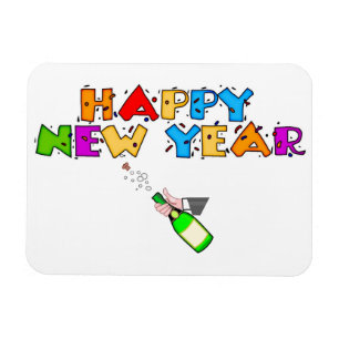 Imán Feliz Año Nuevo