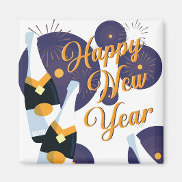 Imán Feliz Año Nuevo