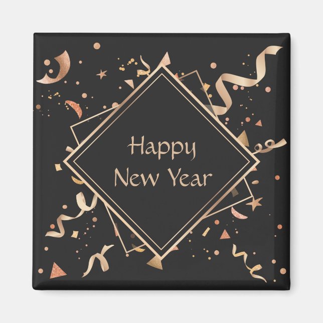 Imán Feliz Año Nuevo (Frente)