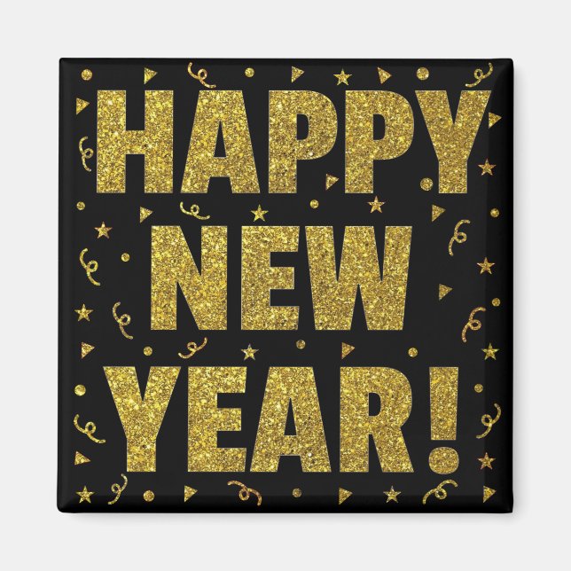 Imán Feliz Año Nuevo (Frente)