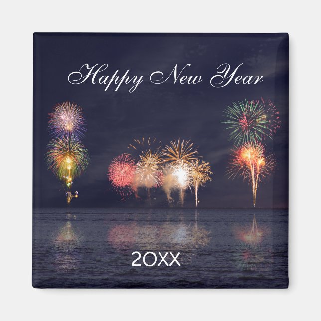 Imán Feliz Año Nuevo (Frente)