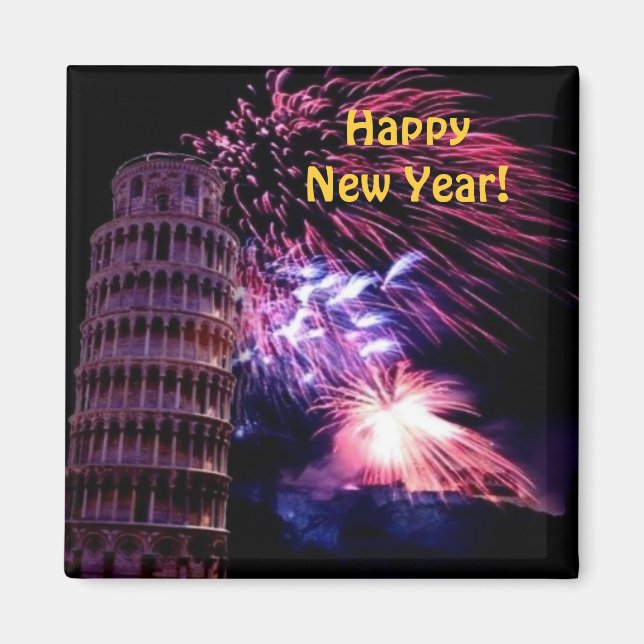 Imán Feliz Año Nuevo (Frente)