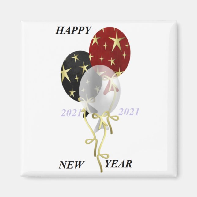 Imán Feliz Año Nuevo (Frente)