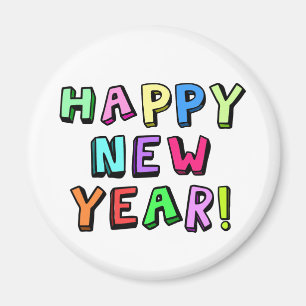 Imán Feliz Año Nuevo