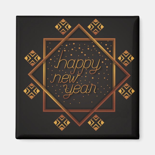 Imán Feliz Año Nuevo (Frente)